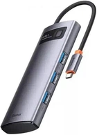 USB-хаб Baseus Metal Gleam Series 4-in-1 Multifunctional Type-C HUB Gray (WKWG070013)