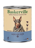 Вологий корм для собак Baskerville Ягня і півень