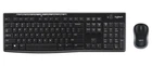 Комплект бездротовий Logitech MK270 Combo, Black, клавіатура + миша (920-004508)
