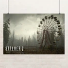 Постер Сталкер 2, Stalker 2, радіація, Прип'ять, Чорнобиль, A2 40×60 см (id7202)