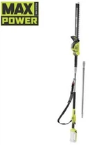 Кусторез высотный Ryobi ry36pht50a-0, max power 36в, длина до 2.9м, лезвие 50 см, шаг 22 мм, регулировка скорости, поворотная головка в 4-х положениях (без акб и зу) 5133005382