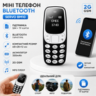 Міні телефон-гарнітура SERVO BM10 2G Bluetooth TF карта 350mAh компактний кнопковий телефон Black/White