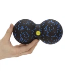 Массажный мяч двойной Actiget EPP 8 x 16 см ACT0097 Black/Blue