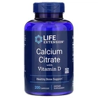 Цитрат кальция с витамином Д Life Extension (Calcium Citrate with Vitamin D) 200 мг/100 МЕ 200 капсул LEX19632
