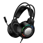 Наушники игровые проводные 3.5 мм BOROFONE BO112 Wave с микрофоном полноразмерные Черные