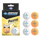 М’ячі Donic Prestige 2* 40+ 6шт white+orange (608523)