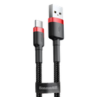 Кабель Baseus Cafule Type-C 3A (2m) Red/Black