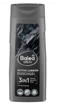 Чоловічий гель для душу 3в1 Balea MEN Active carbon, 300 мл,