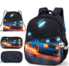 Школьный ортопедический рюкзак 3 в 1 для мальчика School Standard 38х30х18 см с Машиной для первокласника (Full 170-73)
