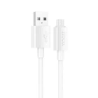 Кабель HOCO X107 Favor charging data cable Micro 3A/1m White