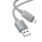 Кабель HOCO X107 Favor charging data cable Micro 3A/1m Gray