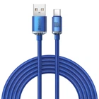 Кабель Baseus Crystal Shine USB-A to USB-C 2m Blue (CAJY000503)