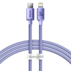Кабель Baseus Crystal Shine USB-C to Lightning 1.2m Purple (CAJY000205)