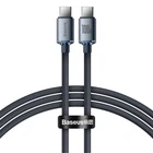 Кабель Baseus Crystal Shine USB-C to USB-C 1.2m Black (CAJY000601)