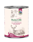 Вологий корм для собак Baskerville Sensitive Wild Mit Blaubeeren und Spirulina Оленина з чорницею і спіруліною