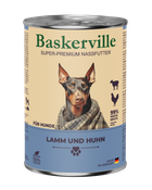 Вологий корм для собак Baskerville Ягня і півень