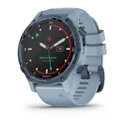 Смарт-годинник GARMIN Descent Mk2S Mineral Blue with Sea Foam Silicone Band (010-02403-07)