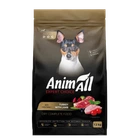 Полнорационный сухой корм AnimAll для взрослых собак малых пород со свежей индейкой и ягненком