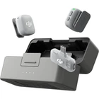 Беспроводной петличный мини микрофон DJI Mic Mini 2 (2TX+1 Mobile RX) с зарядным кейсом для видеосъемки, интервью, блогов