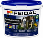 Фарба фасадна структурна Feidal Fassad-Relief economic, матова, Біла, 10л.