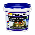 Фарба фасадна, Feidal Fassadenfarbe economic, матова, Біла, 1л.
