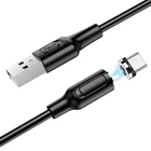 Кабель USB Type-C BOROFONE BX41 Amiable магнитный 2.4A 1м Черный