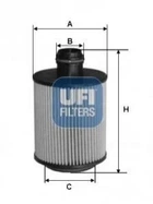 Масляний фільтр UFI 2511000 Volvo S60, XC90, V70, V60, XC60, V40, S80, XC70 32140029, 31372212, 31372214