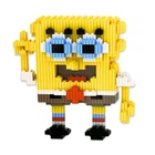 Конструктор 3D Magic Blocks Спанч Боб 23см, 1031 деталь №7242