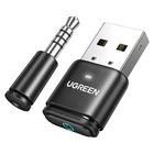 Bluetooth-адаптер Ugreen USB Bluetooth 5.3 aptX HD AD передавач для комп'ютера, ноутбука Black (CM668)