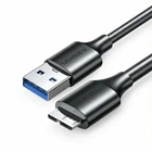 Дата кабель UGREEN USB 3.0 A Male to Micro USB B 3.0 Male 1 м Black (US130)