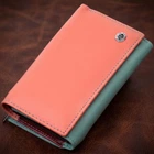 Гарний жіночий горизонтальний шкіряний гаманець з монетницею ST Leather Різнокольоровий (bg194fash41)