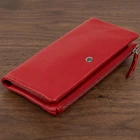 Клатч из натуральной кожи с карманом для мобильного ST Leather Красный для женщин (bg193fash15)