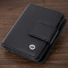 Женский вертикальный кошелек с монетницей из натуральной кожи ST Leather Черный (bg227fash13)