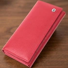 Яркий женский кошелек горизонтального формата из натуральной кожи ST Leather 22514 Красный