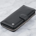 Вертикальний молодіжний гаманець із натуральної шкіри ST Leather Чорний для карт унісекс (bg193fash00)