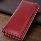 Элегантный кошелек у два сложения из натуральной кожи ST Leather 23065 Бордовый