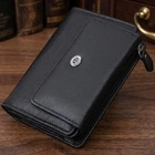 Женский горизонтальный кошелек с монетницей из натуральной кожи ST Leather Черный (bg227fash40)