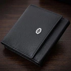 Женский горизонтальный кошелек из натуральной кожи ST Leather с монетницей Черный (bg227fash09)