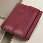 Женский маленький кошелек с монетницей из натуральной кожи ST Leather Бордовый (bg225fash44)