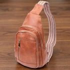 Изящная слинг сумка Vintage из экокожи в городском стиле рыжего цвета (bg227fash49)