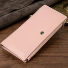 Женский кошелек ST Leather из натуральной кожи с монетницей розового цвета (bg193fash83)