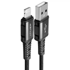 Дата кабель Acefast C1-02 USB to Lightning 2.4A (1.2m) (Black) (253607)