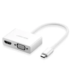 Перехідник UGREEN MM123 USB Type C to HDMI + VGA Converter Білий (30843)
