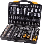 Набор инструментов MASTERTOOL PROFI ¼"&½" 111 шт 4-14 мм 10-32 мм CrV50BV30 противоударный кейс 78-5111