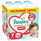 Подгузники Pampers Premium Care Pants Розмір 7 (15+ кг) 62 шт (8006530320245) (346406)
