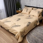 Комплект постельного белья Moon&Star Бязь Gold Люкс Golden Feather Семейный 160х220х2 наволочки 4х70х70 (MS-820013929)