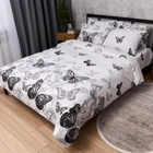Комплект постельного белья Moon&Star Ranforce Elite Silver Butterflies Полуторный 143х210 наволочки 2х50х70 (MS-820016606)