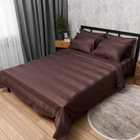 Комплект постельного белья Moon&Star Satin Stripe Arabica Евро 200х220 наволочки 2х40х60 (MS-820016845)