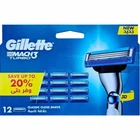 Змінні касети для гоління Gillette Mach 3 Turbo, 3 лезa (12 шт.)