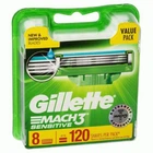 Змінні касети для гоління Gillette Mach 3 Sensitive 3 лезa (8 шт.)